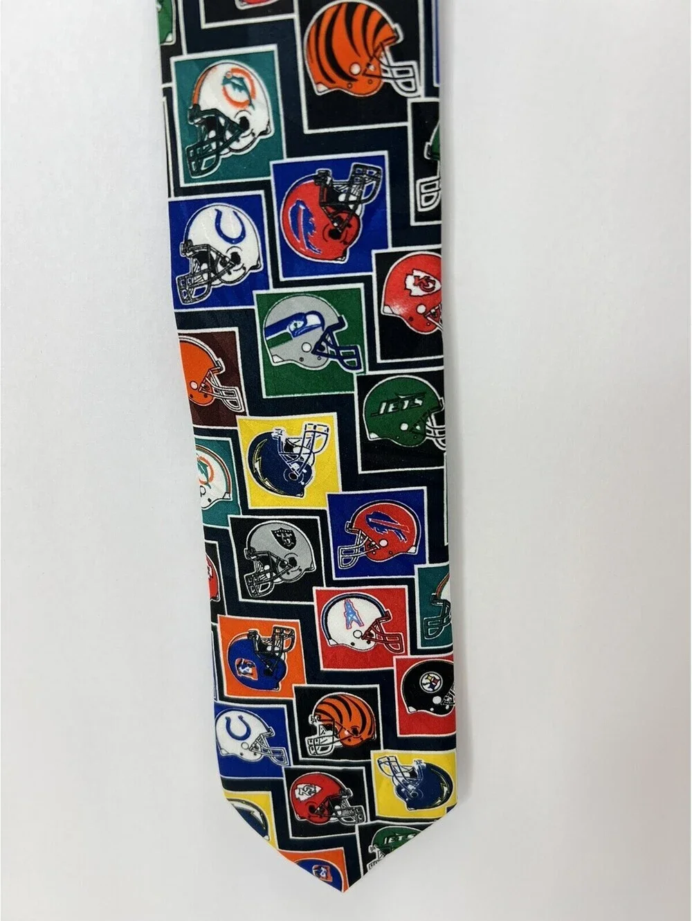 NFL TEAM HELMETS  (AFC -1994) Men’s Tie by Surrey Vintage